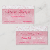 ピンクの女性の衣類 名刺 (正面/裏面)