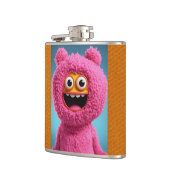 「ピンクの女性キャプチャ:ビニール包まれたフラスコデザイン」 フラスク (左)