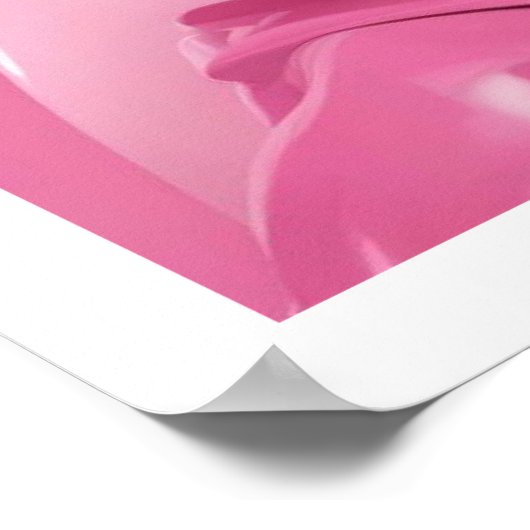 ピンクの女性 ポスター (角)