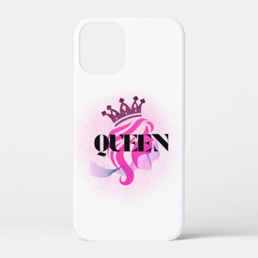 ピンクの女王の王冠デザイン - 信頼と女性の力 Case-Mate iPhoneケース (裏面)