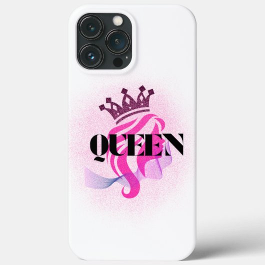 ピンクの女王の王冠デザイン - 信頼と女性の力 Case-Mate iPhoneケース (裏面)