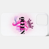 ピンクの女王の王冠デザイン - 信頼と女性の力 Case-Mate iPhoneケース (裏面 (横))