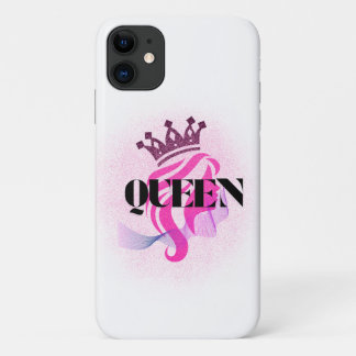 ピンクの女王の王冠デザイン - 信頼と女性の力 iPhone 11 ケース