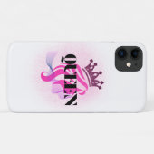 ピンクの女王の王冠デザイン - 信頼と女性の力 Case-Mate iPhoneケース (裏面(横))