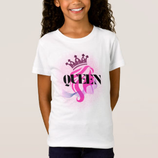 ピンクの女王の王冠デザイン - 自信に満ちた女性の力 Tシャツ