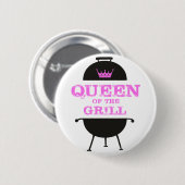 ピンクの女王、グリルのピンクの王冠ピンク 缶バッジ (正面&裏面)