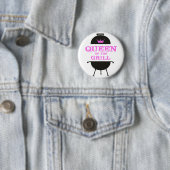 ピンクの女王、グリルのピンクの王冠ピンク 缶バッジ (インサイチュ)