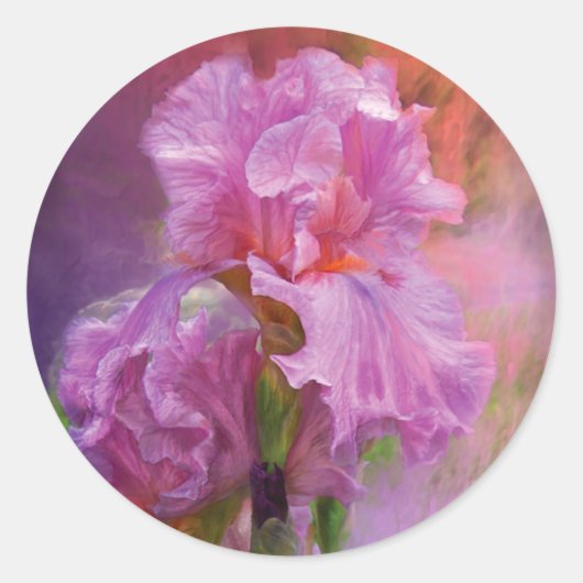 ピンクの女神アートシール ラウンドシール (正面)