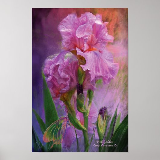 ピンクの女神アートポスター/プリント ポスター (正面)