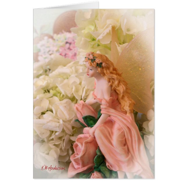 ピンクの妖精のポートレートのヴィグネット (正面)