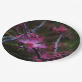 ピンクの妖精の夕暮れ ペーパープレート (アングル)