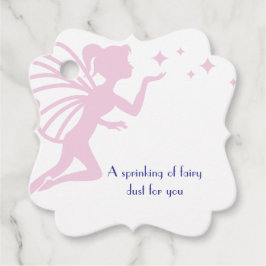 ピンクの妖精の粉まき フェイバータグ