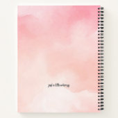 ピンクの妖精ノート 書く 絵を描く 女の子のための ノートブック (裏面)