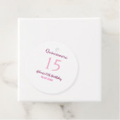 ピンクの妖精15歳の誕生日シンプルの母キンセアニェラ フェイバータグ (インサイチュ)