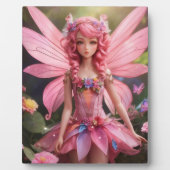 ピンクの妖精 |ファンタジーデジタルアートテーブルトップ フォトプラーク (正面)