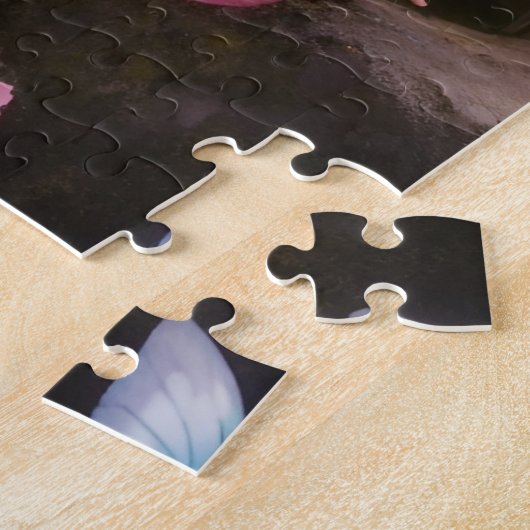 ピンクの妖精 |ファンタジーデジタルアート ジグソーパズル (側面)