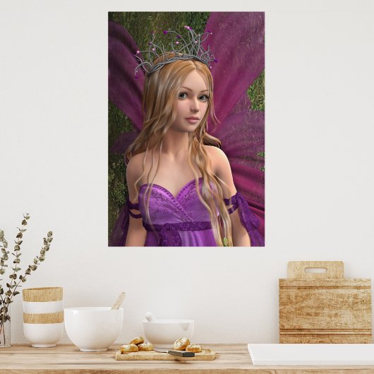 ピンクの妖精 ポスター (キッチン)