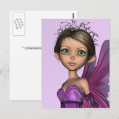 ピンクの妖精 ポストカード (正面/裏面)