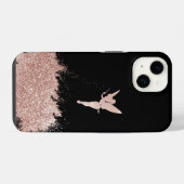 ピンクの妖精、水色 iPhoneケース (裏面横)