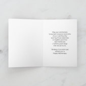 ピンクの姉妹と夫パーソナライズされた記念日 カード (内部)