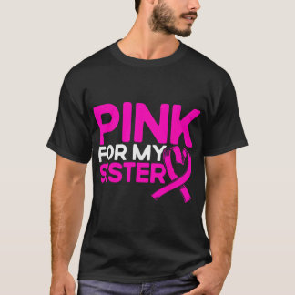 ピンクの姉妹 ピンク色の乳がん啓発 Tシャツ