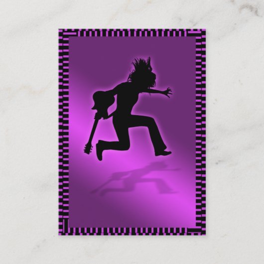 "ピンクの威厳のあるな"ぽっちゃりしたカード 名刺 (正面)