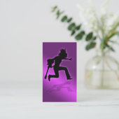 ピンクの威厳のある-名刺 名刺 (スタンド正面)