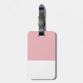 ピンクの子ネコでかわいらしい ラゲッジタグ (裏面縦)