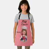 ピンクの子供服  エプロン (インサイチュ)