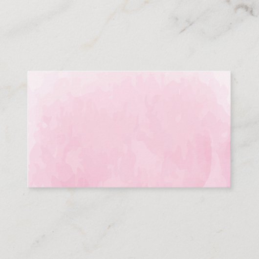 ピンクの子猫ブックリクエストのためのベビーガールシャワー エンクロージャーカード (裏面)