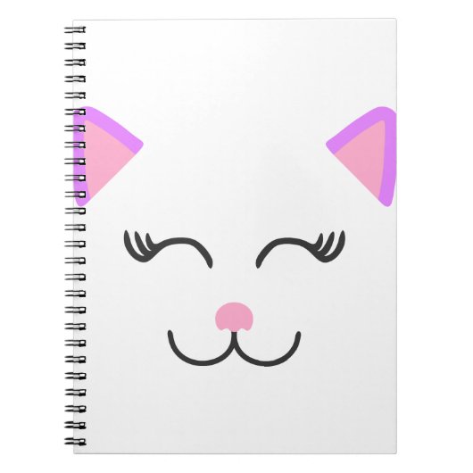ピンクの子猫 ノートブック (正面)