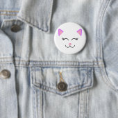 ピンクの子猫 缶バッジ (インサイチュ)