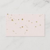 ピンクの子羊の赤ん坊シャワーモーミーオムツラッフル エンクロージャーカード (裏面)