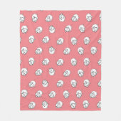 ピンクの子羊 フリースブランケット (正面)