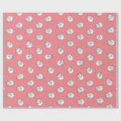 ピンクの子羊 ラッピングペーパー (フラット)