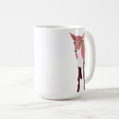 ピンクの子鹿のマグ コーヒーマグカップ (正面右)