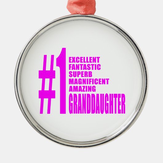 ピンクの孫娘: 第1孫娘 メタルオーナメント (正面)