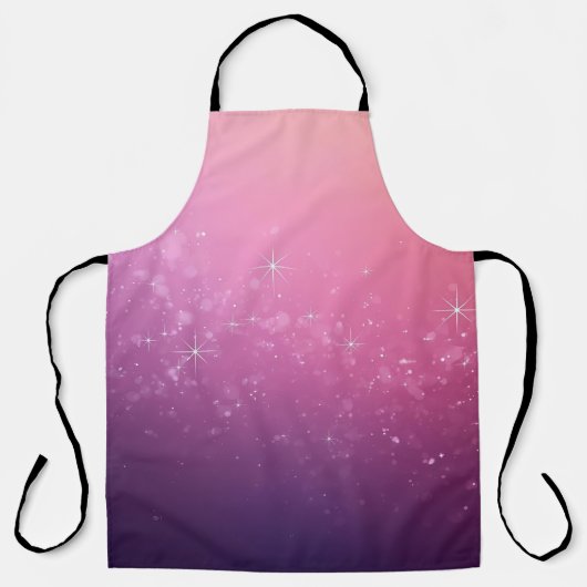 ピンクの宇宙の星 エプロン (正面)