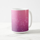 ピンクの宇宙の星 コーヒーマグカップ (正面右)