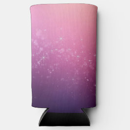 ピンクの宇宙の星 スリム缶クーラー