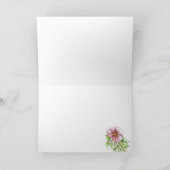 ピンクの宇宙のSnapdragonジャーナルブランクのメッセージカード カード (内部)