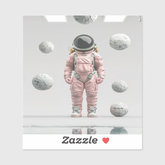 ピンクの宇宙エクスプローラ シール (シート)