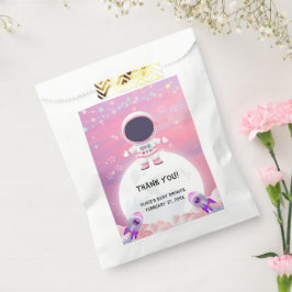 ピンクの宇宙リトルエクスプローラーベビーシャワー フェイバーバッグ