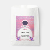 ピンクの宇宙リトルエクスプローラーベビーシャワー フェイバーバッグ (正面)