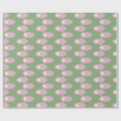 ピンクの宇宙船 ラッピングペーパー (フラット)