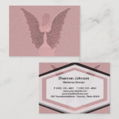 ピンクの守り神 名刺 (正面/裏面)