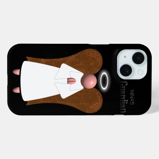 ピンクの守護天使 Case-Mate iPhoneケース (裏面 (横))