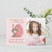 ピンクの完璧な写真イースターカード シーズンカード (スタンド正面)