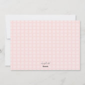 ピンクの完璧な写真イースターカード シーズンカード (裏面)