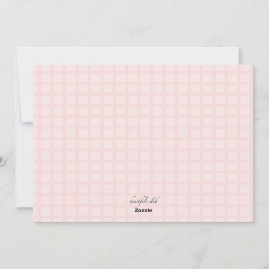 ピンクの完璧な写真イースターカード シーズンカード (裏面)